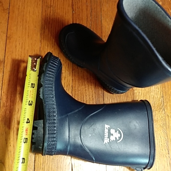Kamik Rain Boots- Kids Blue "Stomp" Rainboots size 7 - Picture 7 of 10